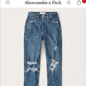 Abercrombie high rise mom jeans